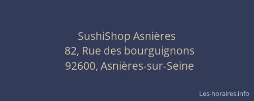 SushiShop Asnières