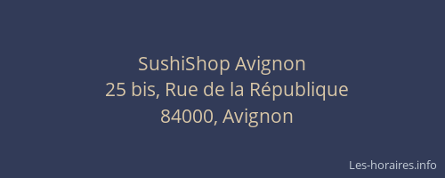 SushiShop Avignon