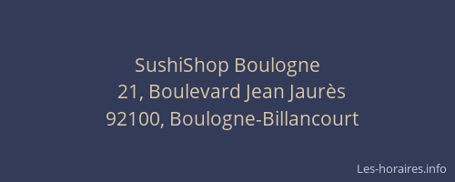 SushiShop Boulogne