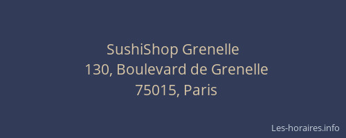 SushiShop Grenelle