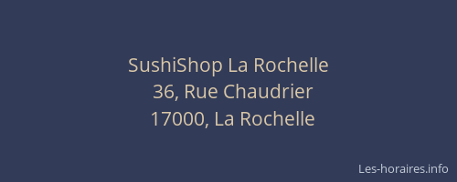 SushiShop La Rochelle