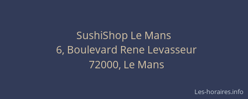SushiShop Le Mans