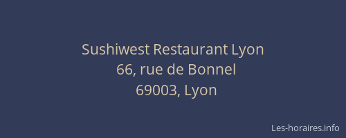 Sushiwest Restaurant Lyon