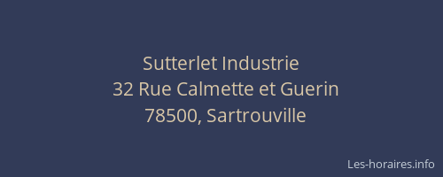 Sutterlet Industrie