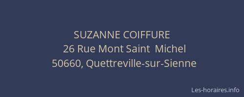 SUZANNE COIFFURE