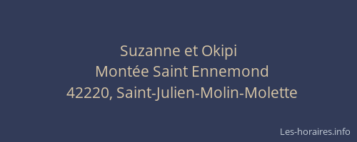 Suzanne et Okipi