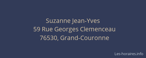 Suzanne Jean-Yves