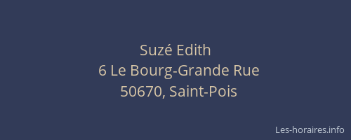 Suz&eacute; Edith