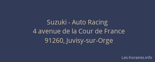 Suzuki - Auto Racing