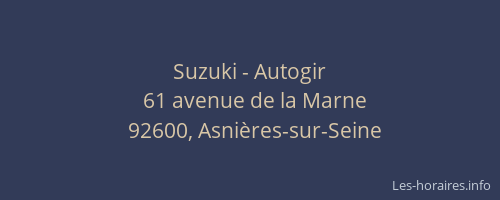 Suzuki - Autogir
