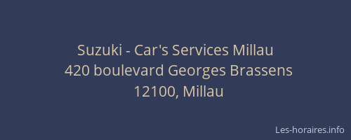 Suzuki - Car's Services Millau