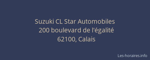 Suzuki CL Star Automobiles