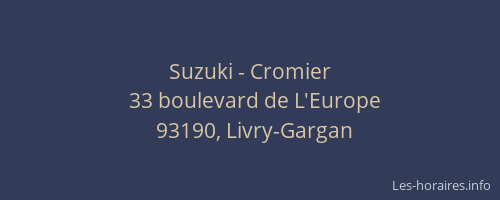 Suzuki - Cromier