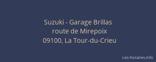 Suzuki - Garage Brillas