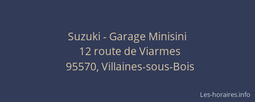 Suzuki - Garage Minisini