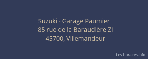 Suzuki - Garage Paumier
