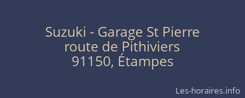 Suzuki - Garage St Pierre