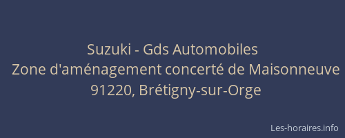 Suzuki - Gds Automobiles
