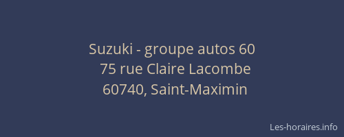Suzuki - groupe autos 60