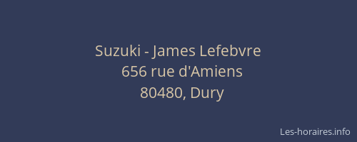 Suzuki - James Lefebvre