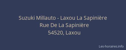 Suzuki Millauto - Laxou La Sapinière