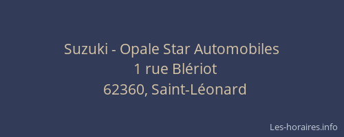 Suzuki - Opale Star Automobiles