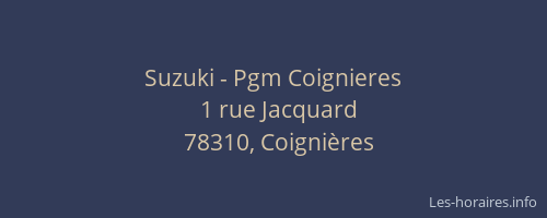 Suzuki - Pgm Coignieres