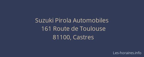 Suzuki Pirola Automobiles