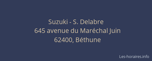 Suzuki - S. Delabre