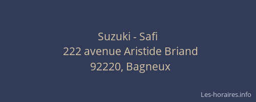 Suzuki - Safi