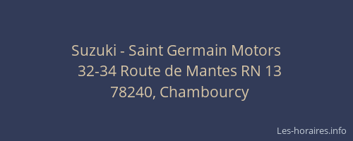 Suzuki - Saint Germain Motors