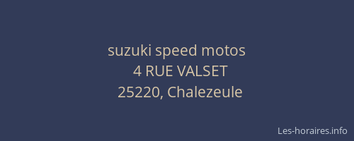 suzuki speed motos