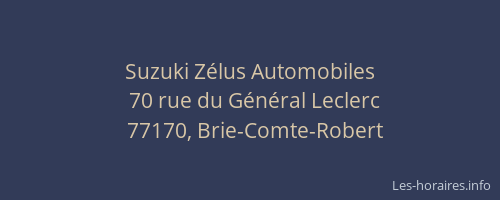 Suzuki Zélus Automobiles