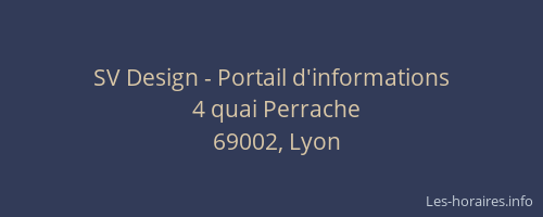 SV Design - Portail d'informations