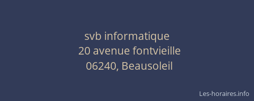 svb informatique