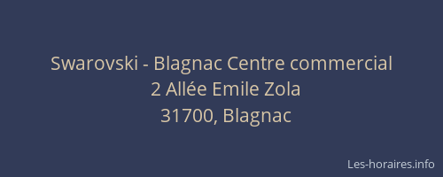 Swarovski - Blagnac Centre commercial