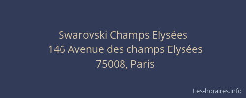 Swarovski Champs Elysées