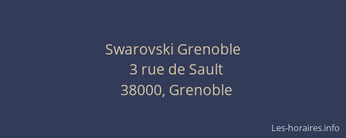 Swarovski Grenoble