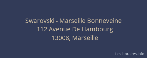 Swarovski - Marseille Bonneveine