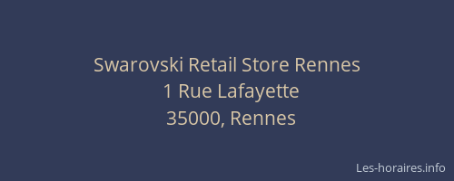 Swarovski Retail Store Rennes