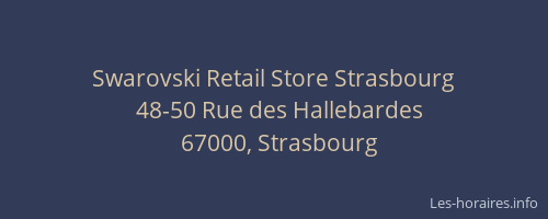 Swarovski Retail Store Strasbourg