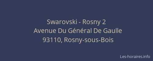 Swarovski - Rosny 2
