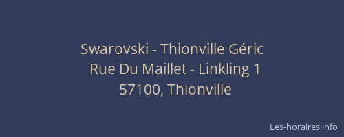 Swarovski - Thionville G&eacute;ric