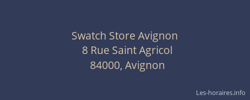 Swatch Store Avignon