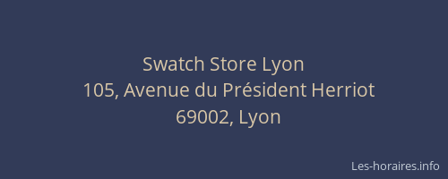 Swatch Store Lyon