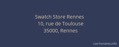Swatch Store Rennes