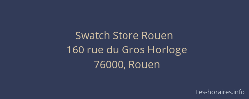 Swatch Store Rouen