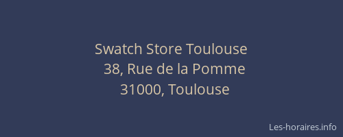 Swatch Store Toulouse