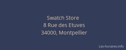 Swatch Store