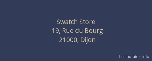 Swatch Store